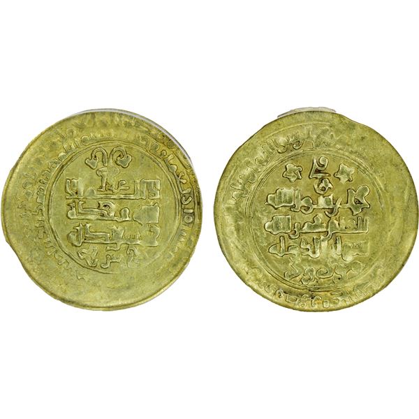 GHAZNAVID: Mawdud, 1041-1048, AV dinar, Ghazna, AH43x, ANACS AU50