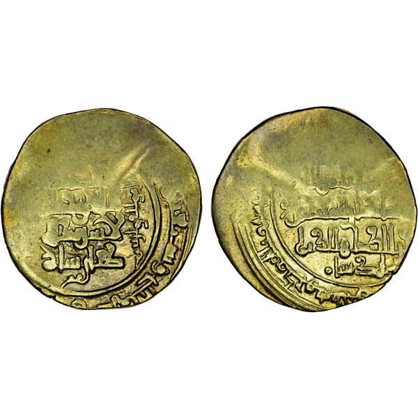 GREAT SELJUQ: Toghanshah, 1072-1082+, pale AV dinar (4.15g), MM, AH471, F-VF