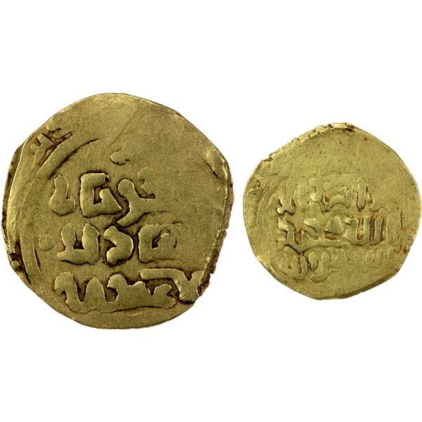 GREAT MONGOLS: Chingiz Khan, 1206-1227, AV dinar (5.57g), Bukhara, ND/DM, VF-XF