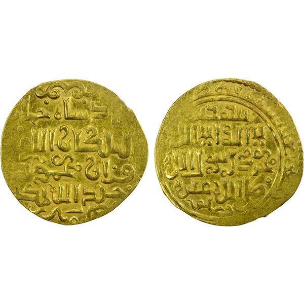 ILKHAN: Ghazan Mahmud, 1295-1304, AV dinar (4.22g), Tabriz, AH694, excellent XF