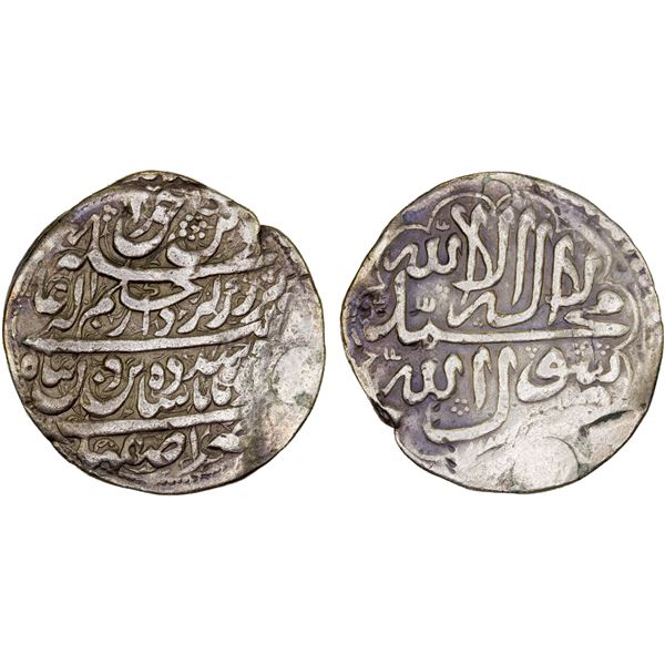 HOTAKI: Mahmud Shah, 1722-1724, AR 10 shahi (13.71g), Isfahan, AH113x, About VF
