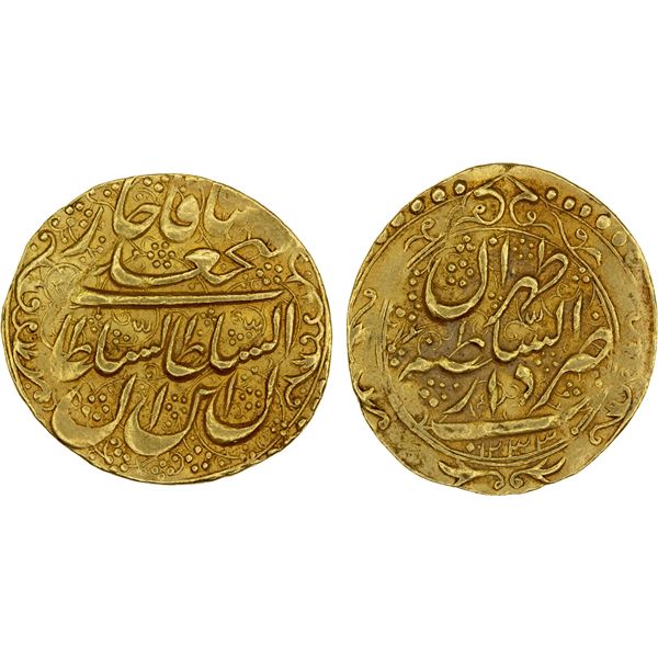 QAJAR: Fath 'Ali Shah, 1797-1834, AV toman (4.63g), Tehran, AH1233, VF-XF