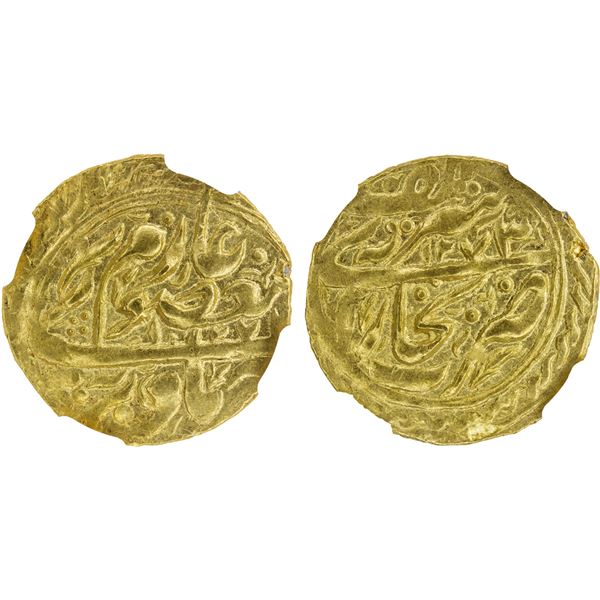 MANGHIT OF BUKHARA: temp. Nasrullah, 1827-1860, AV tilla, Bukhara, AH1272//1273, NGC MS62