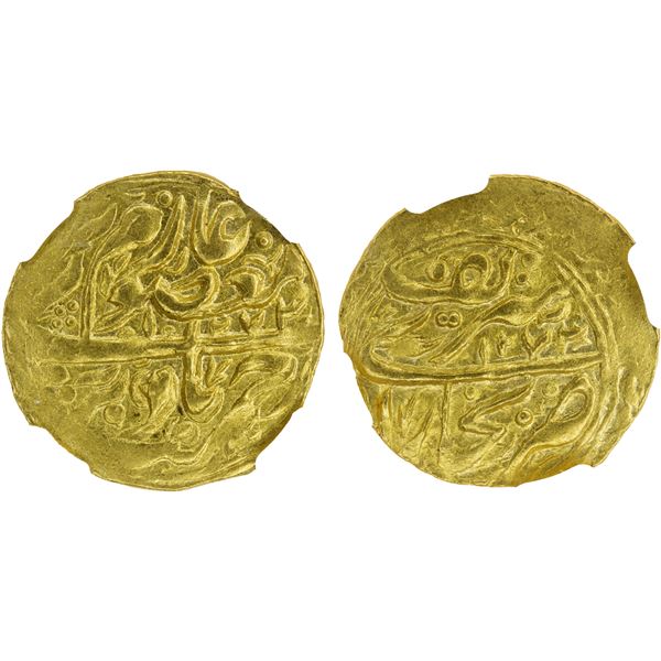 MANGHIT OF BUKHARA: temp. Nasrullah, 1827-1860, AV tilla, Bukhara, AH1273//1273, NGC MS63