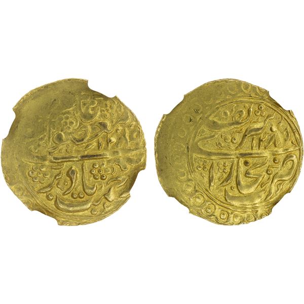 MANGHIT OF BUKHARA: temp. Muzaffar al-Din, 1860-1886, AV tilla, Bukhara, AH1273//1273, NGC MS62