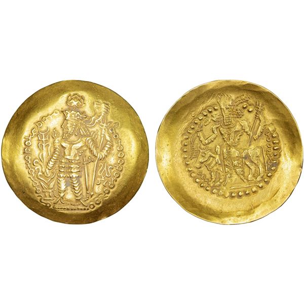 KIDARITE: Anonymous, AV dinar (7.68g), ca. 340-345, Choice VF