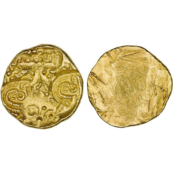 NELLORE: Telugu Chodas, 13th century, AV pagoda (3.47g), XF