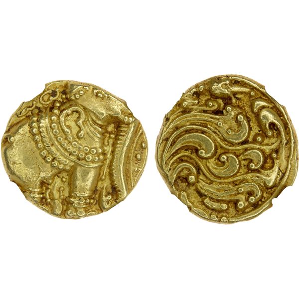 WESTERN GANGAS: Anonymous, ca. 11th-14th century, AV pagoda, NGC MS62