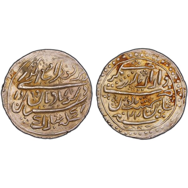 JAISALMIR: Ranjit Singh, 1846-1864, AR nazarana rupee, Shahjahanabad, year 22, PCGS AU55