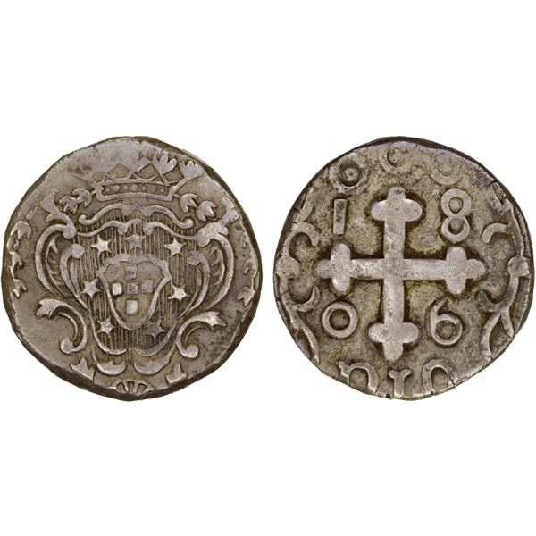 DIU: João VI, regent, 1799-1816, AR rupia (7.77g), 1806, XF