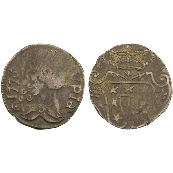 GOA: José I, 1750-1777, AR rupia, 1775, Choice VF