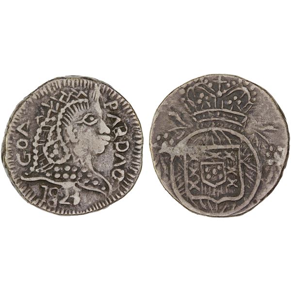 GOA: Joao VI, 1816-1826, AR pardao (5.35g), 1823, VF-XF