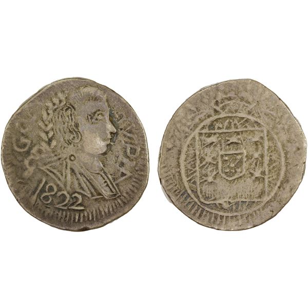 GOA: João VI, 1816-1826, AR rupia, 1822, VF