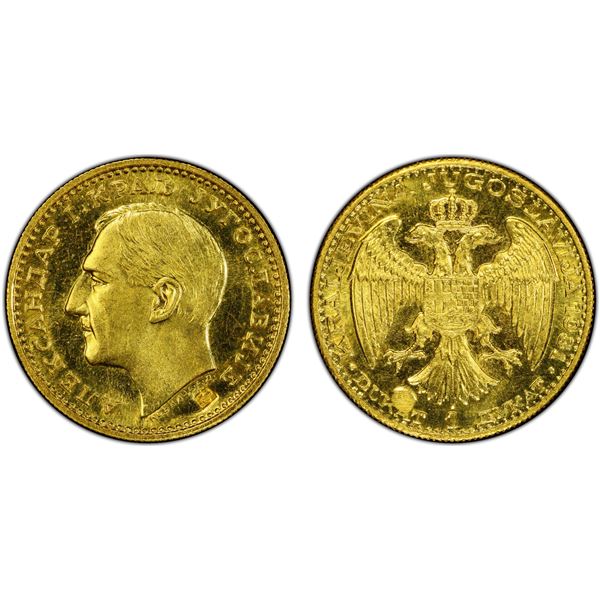 YUGOSLAVIA: Alexander I, 1921-1934, AV dukat, 1931, PCGS MS64