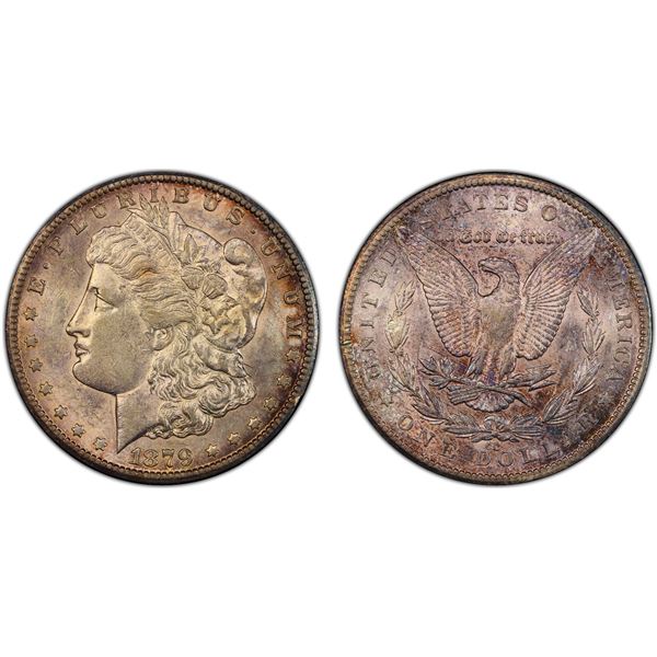 UNITED STATES: AR dollar, 1879-CC, PCGS AU details