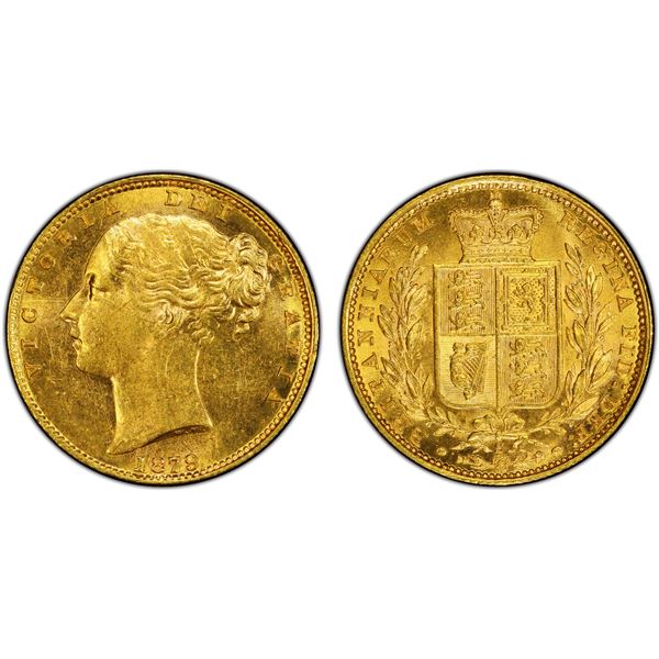 AUSTRALIA: Victoria, 1837-1901, AV sovereign, 1879-S, PCGS MS62