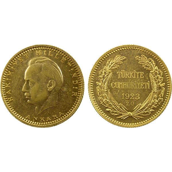 TURKEY: Republic, AV 250 kurush, 1923/20 (1943), AU