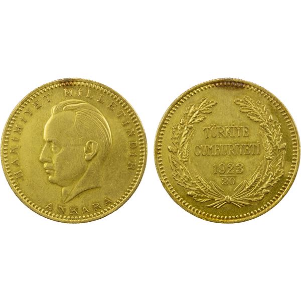 TURKEY: Republic, AV 500 kurush, 1923/20 (1943), XF-AU