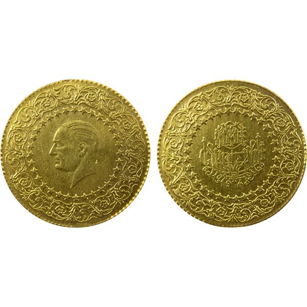 TURKEY: Republic, AV 100 kurush, 1943, Choice XF