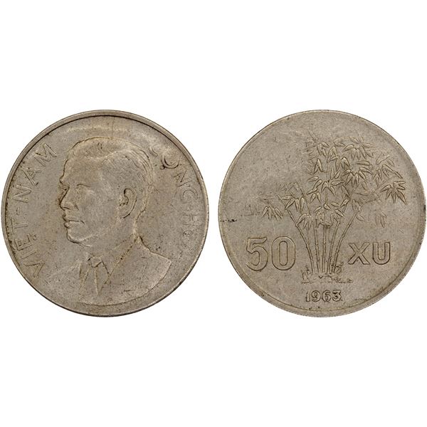 VIETNAM (SOUTH): Republic, 50 xu, 1963, Fine