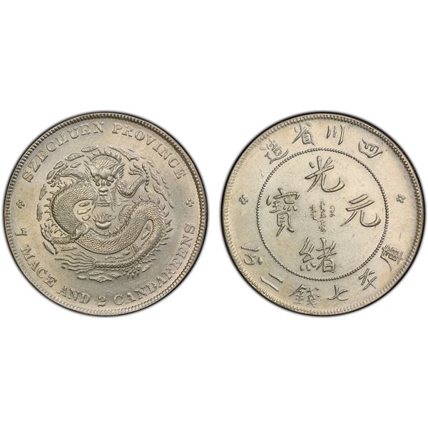 SZECHUAN: Kuang Hsu, 1875-1908, AR dollar, ND (1901-08), PCGS AU58