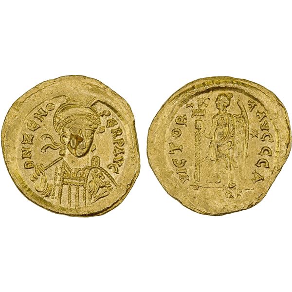ROMAN EMPIRE: Zeno, 474-491 AD, AV solidus (4.33g), Constantinople, VF-XF