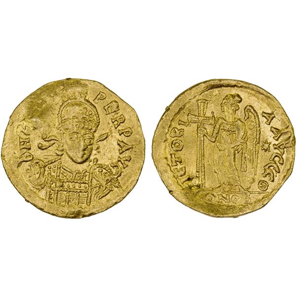 ROMAN EMPIRE: Zeno, 474-491 AD, AV solidus (4.44g), Constantinople, VF