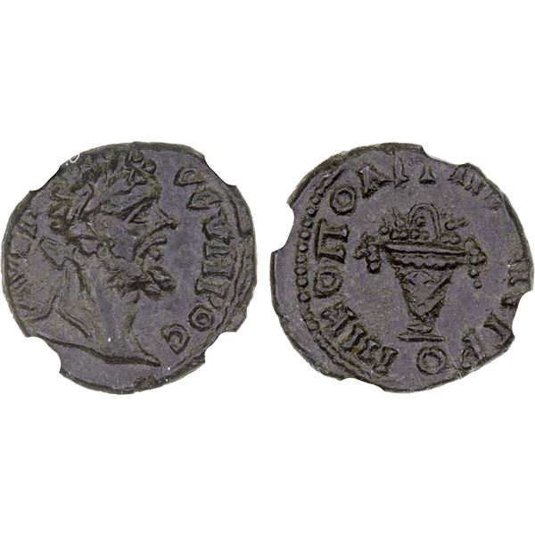 ROMAN PROVINCIAL: MOESIA: Septimius Severus, 193-211 AD, AE16, Nicopolis ad Istrum, NGC Choice XF