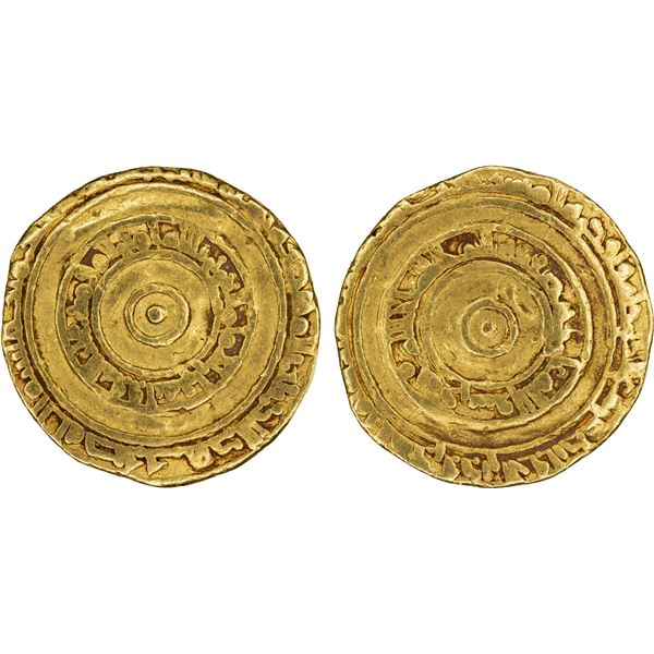 FATIMID: al-'Aziz, 975-996, AV dinar (4.06g), al-Mahdiya, AHxx6, Fine