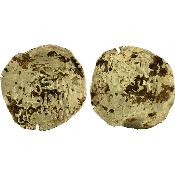GREAT MONGOLS: Möngke, 1251-1260, pale AV dinar (3.81g), NM, ND, F-VF