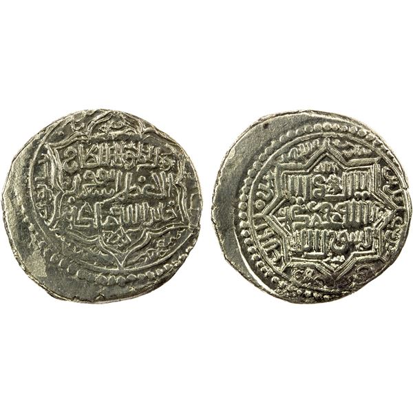 ILKHAN: Abu Sa'id, 1316-1335, AR dinar (6 dirhams) (11.44g), Nishapur, AH717, VF-XF