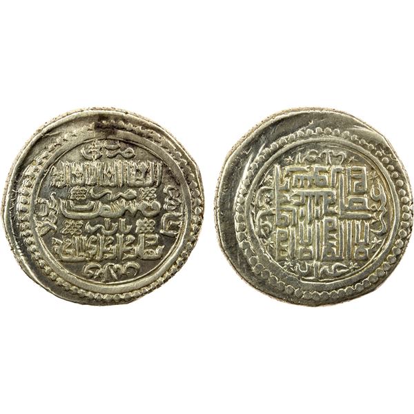 ILKHAN: Abu Sa'id, 1316-1335, AR dinar (6 dirhams) (8.56g), Bazar (the military mint), Khani 33, XF