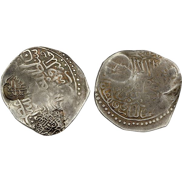 MUGHAL: Zahir al-Din Babur, 1497-1498/1st reign, AR tanka (4.63g), NM, ND