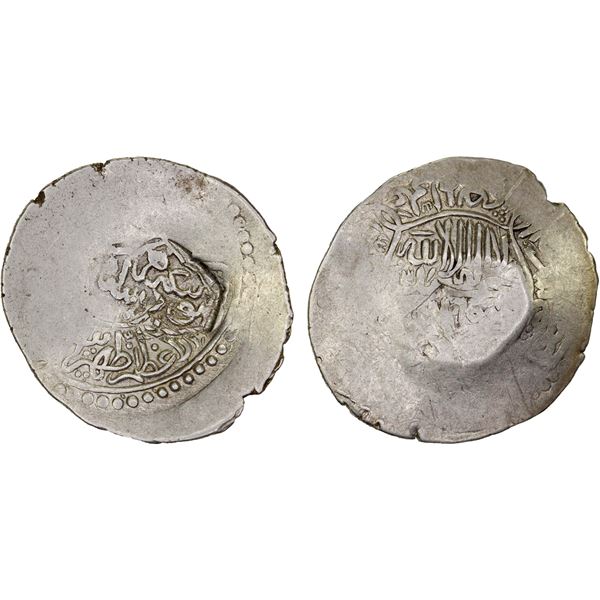 MUGHAL: Babur, 2nd reign, 1500-1501, AR tanka (4.73g) (Samarqand), AH(906)