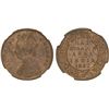 Image 1 : BRITISH INDIA: Victoria, Empress, 1876-1901, AE 1/4 anna, 1882(b), NGC MS64 RB