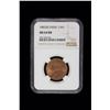 Image 2 : BRITISH INDIA: Victoria, Empress, 1876-1901, AE 1/4 anna, 1882(b), NGC MS64 RB