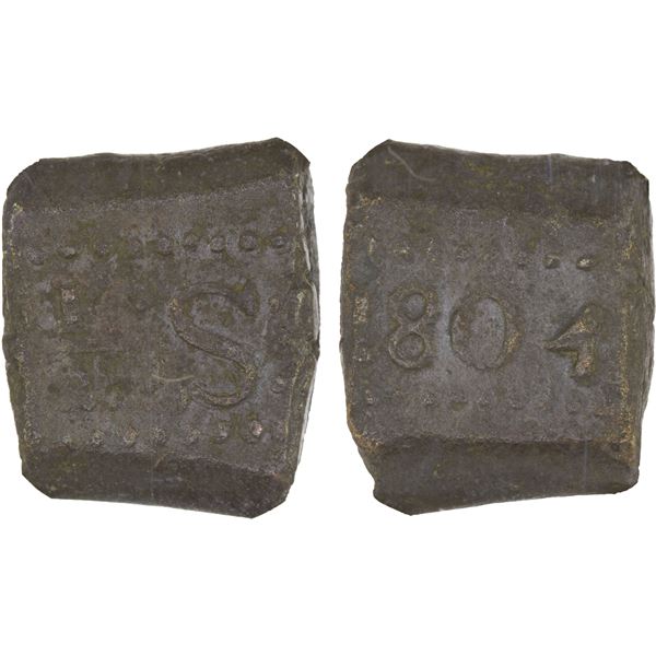 NETHERLANDS EAST INDIES: Batavian Republic, AE bonk 1/2 stuiver, 1804, NGC AU50 BN