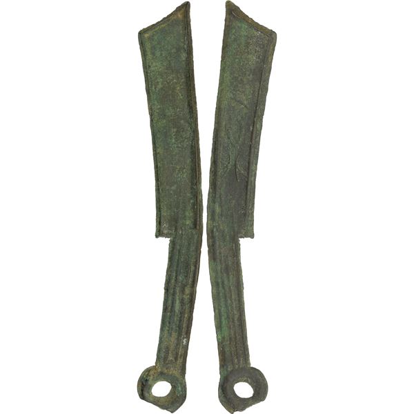WARRING STATES: State of Yan, 400-220 BC, AE knife money (15.63g), XF