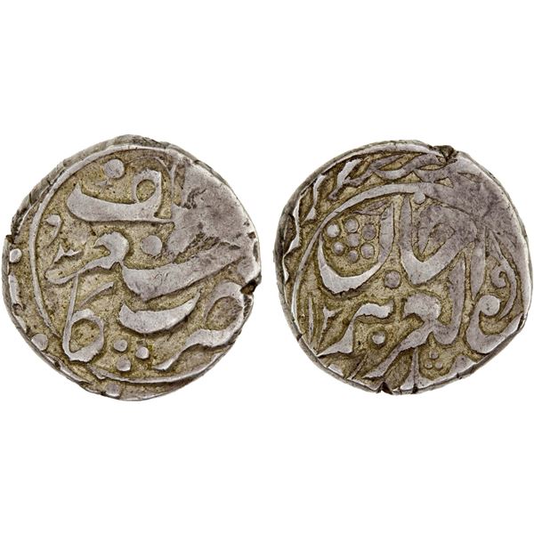 SINKIANG: Yakub Beg, 1864-1877, AR tanga (mace, 1/2 miscal) (1.85g), Kashgar, AH1293, Choice VF