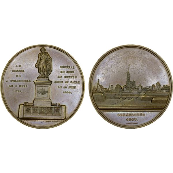FRANCE: Louis-Philippe I, 1830-1848, AE medal (88.90g), 1840, AU