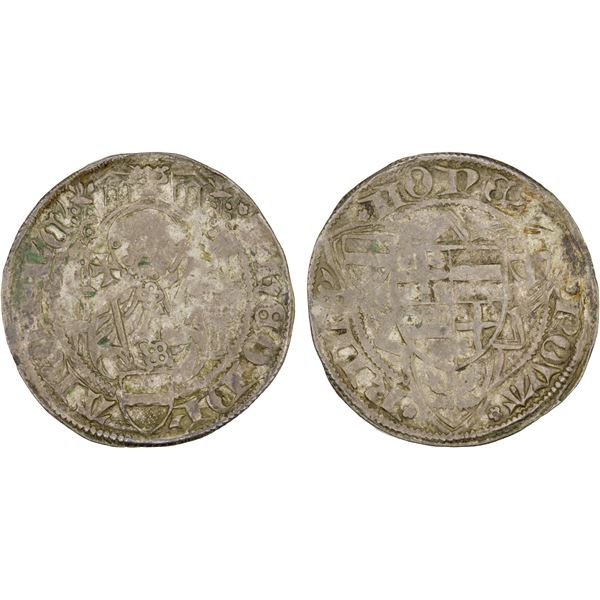 COLOGNE: Dietrich II, 1414-1463, AR groschen (1.84g), ND (ca. 1440), VF