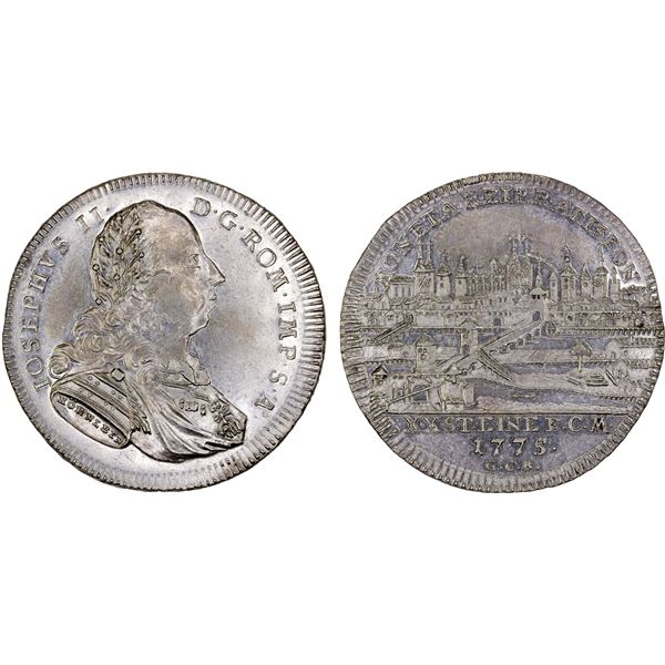 REGENSBURG (CITY): Free City, AR 1/2 thaler, 1775, Choice XF