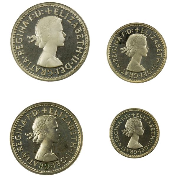 GREAT BRITAIN: Elizabeth II, 1952-2022, AR maundy set, 1979, ProofLike Unc