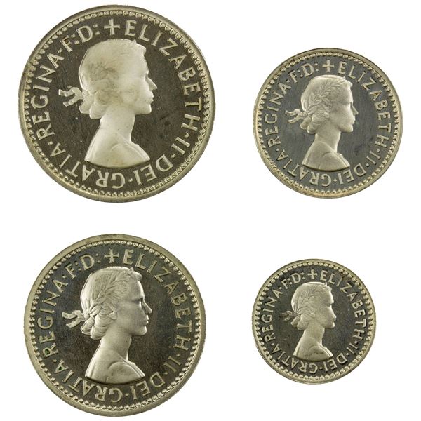 GREAT BRITAIN: Elizabeth II, 1952-2022, AR maundy set, 1979, ProofLike Unc