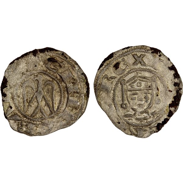 SICILY: Henry VI, with Frederick, 1194-1197, BI denaro (0.75g), VF-XF