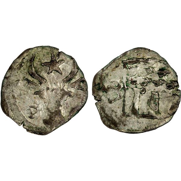 MOLDAVIA: Alexandru I cel Bun, 1400-1432, AR half groschen (0.33g), ND, Choice VF
