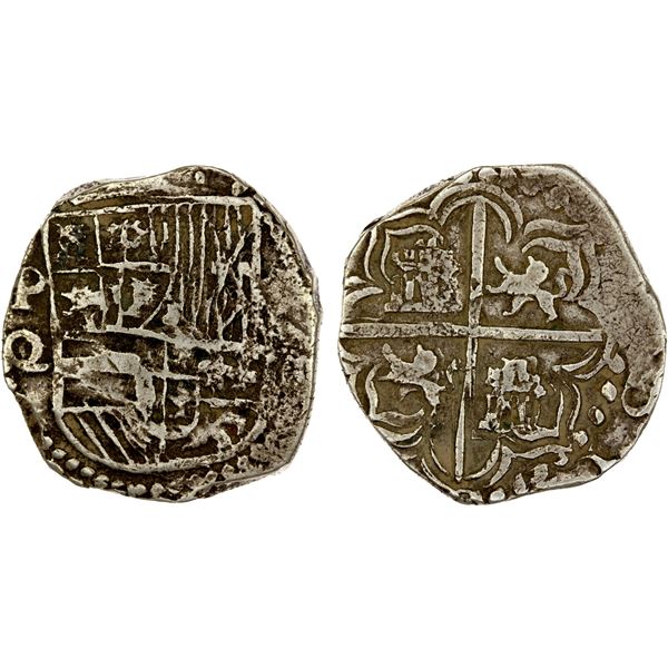 BOLIVIA: Felipe III, 1598-1621, AR 4 reales (13.51g), Potosí Mint, ND (1613-17)-P, VF