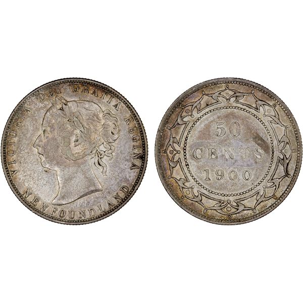 NEWFOUNDLAND: Victoria, 1837-1901, AR 50 cents, 1900, XF