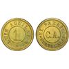 Image 1 : GUATEMALA: brass 1 real token, ND, PCGS MS64