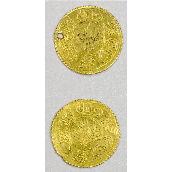 TURKEY: Mahmud II, 1808-1839, LOT of 2 AV hayriye altin